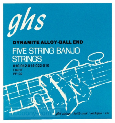 GHS PF 130 LIGHT - struny pro pětistrunné banjo