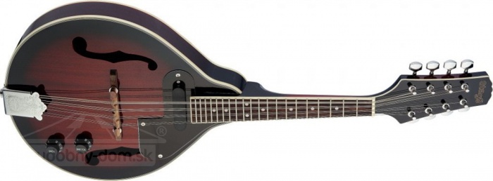 Stagg M50 E - mandolína elektroakustická, červená