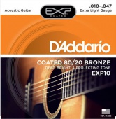 D'Addario EXP 10 - struny na akustickou kytaru 10/47