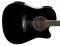 Truwer WG C 4111 BK - westernová kytara černá s výkrojem