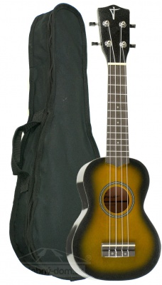 Truwer UK 220 21 OV - sopránové ukulele šedý burst