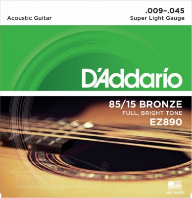 D'Addario EZ 890 Br - kovové struny pro akustickou kytaru (super light) 9/45