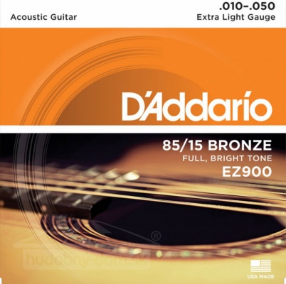 D'Addario EZ 900 Br - kovové struny pro akustickou kytaru (extra light) 10/50