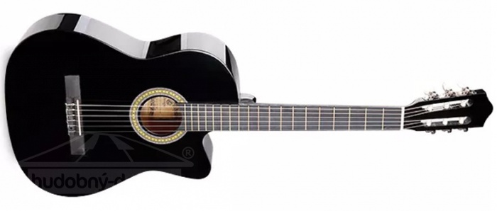 Grape GP C40C BK - klasická kytara 4/4 s výkrojem