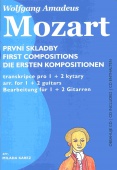 První skladby pro 1+2 kytary s CD - Mozart