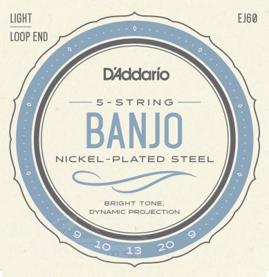 D'Addario EJ 60 - struny pro pětistrunné banjo 9/20