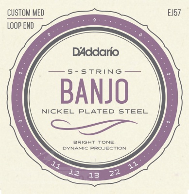 D'Addario EJ 57 - struny pro pětistrunné banjo 11/22