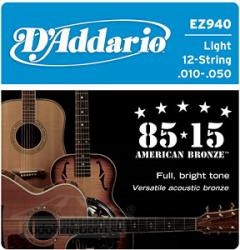 D'Addario EZ 940 Br - kovové struny pro akustickou kytaru (light) 10/50