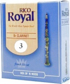 Plátek Rico Royal pro B klarinet - tvrdost 3