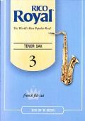 Plátek Rico Royal pro tenorový saxofon - tvrdost 3
